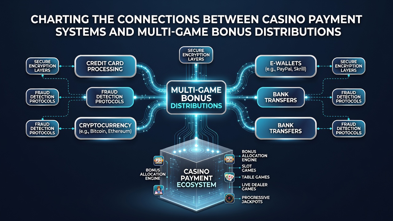 Dashboard view of bonus distribution analytics linking payment confirmations to activity in slots, tables, and live games