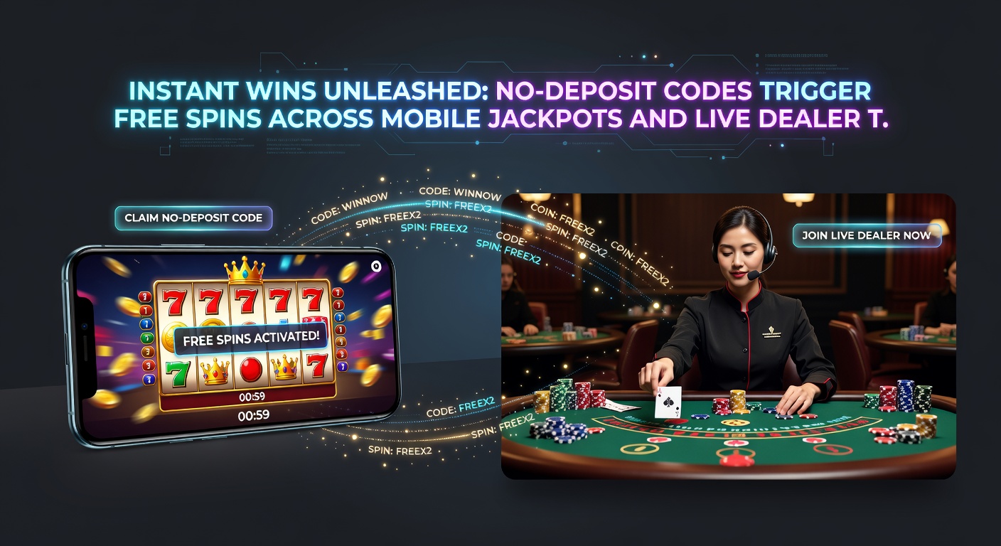 Live dealer roulette table on mobile with no-deposit free spins overlay and jackpot ticker visible