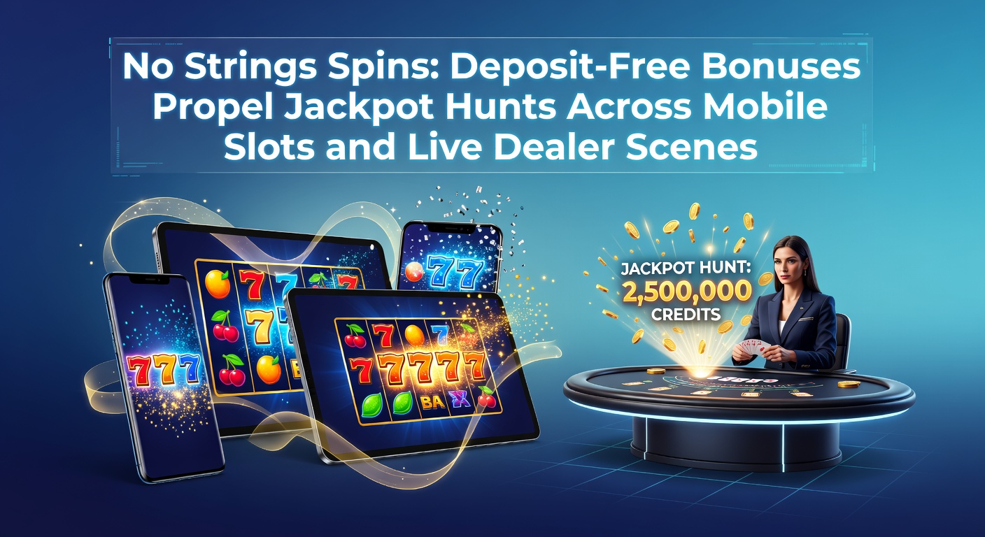 Vibrant mobile slot screen showing spinning reels with jackpot counters climbing amid colorful bonus icons, evoking the thrill of deposit-free spins