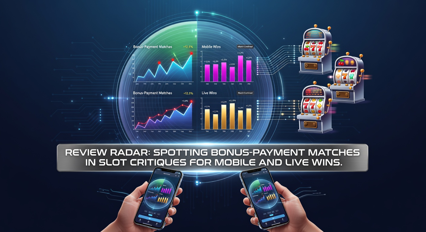 Slot review interface highlighting bonus terms and payment icons aligned for quick wins