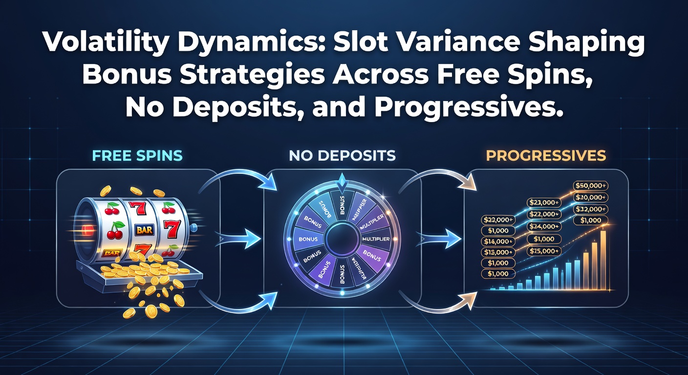 Dynamic chart illustrating high and low slot volatility patterns with bonus triggers and payout distributions