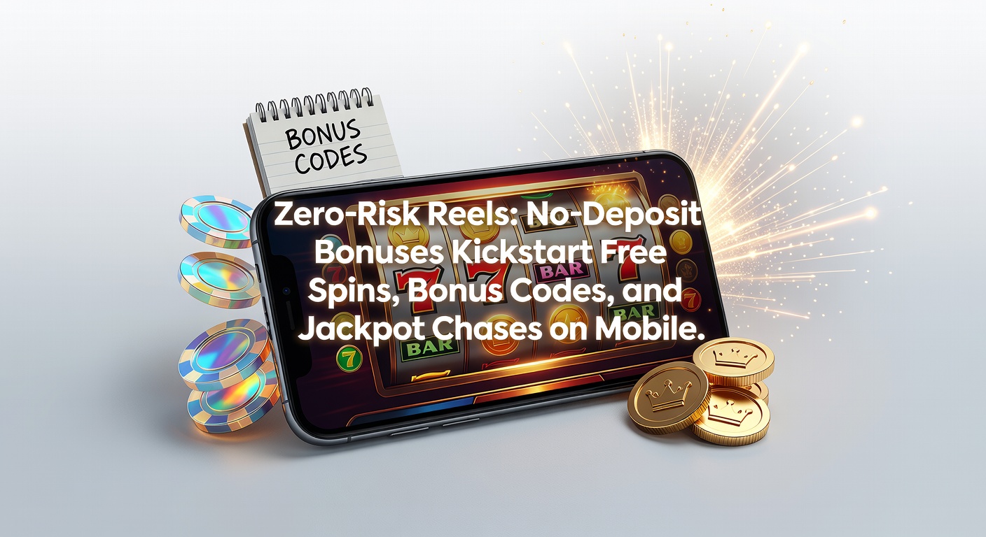 Vibrant mobile slot screen showing no-deposit bonus activation with spinning reels and jackpot counters